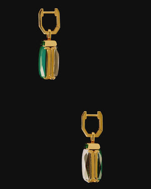 Crystal Haze Small Twister Earrings