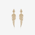 Tail Feather Drop Earrings