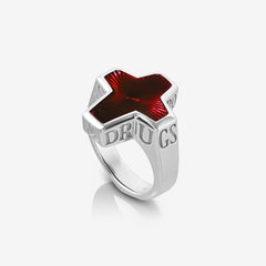 Sex & Drugs & Rock & Roll Enamel Ring