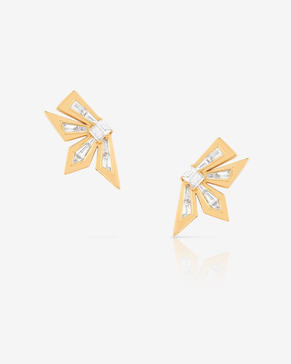Stephen Webster Cascade Earcuffs in 18ct yellow gold with white diamonds, luxury fine jewellery ear cuffs, perfect gift for her