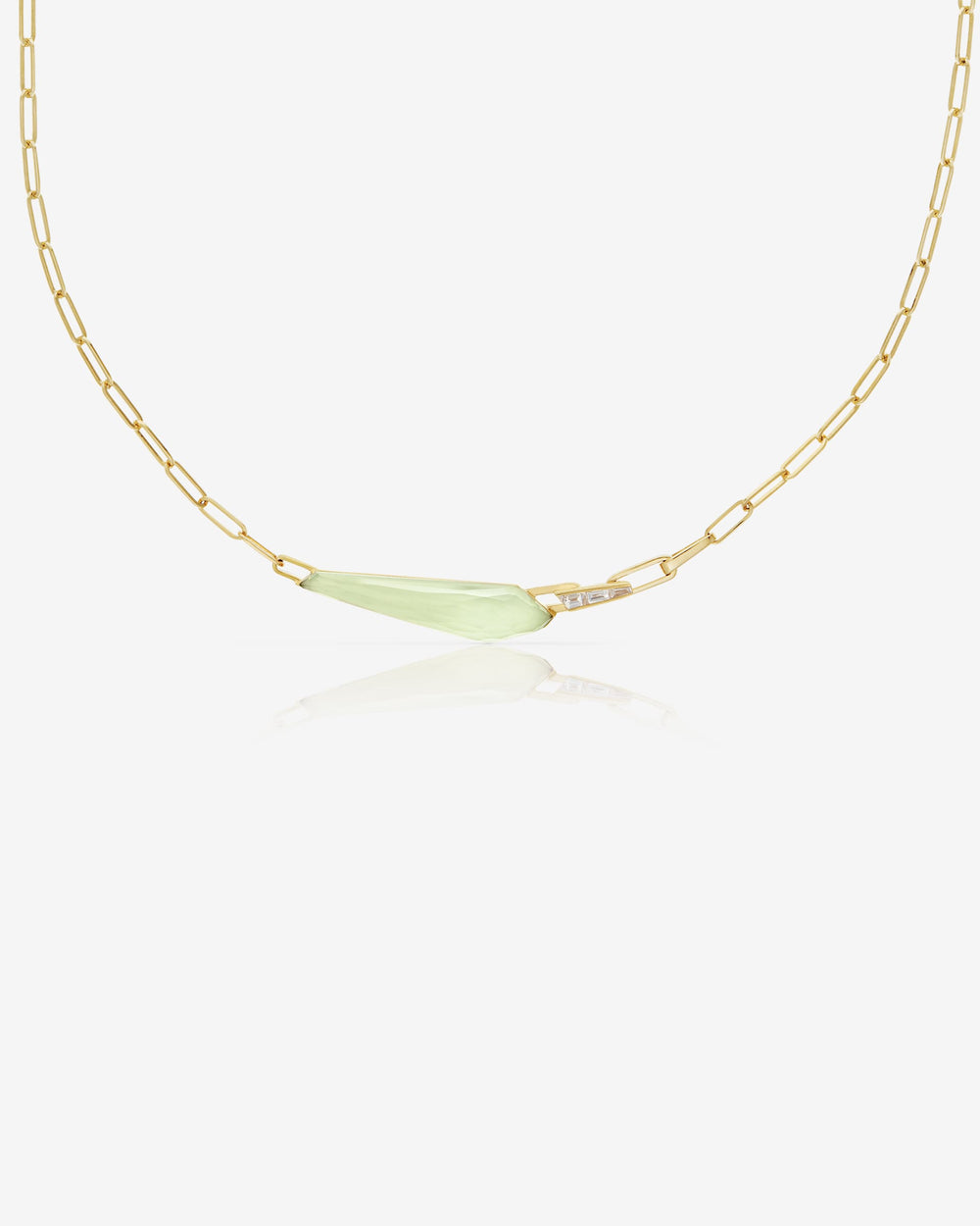 Stephen Webster Chrysolemon slimline shard linked choker in 18ct yellow gold with Chrysolemon Crystal Haze and diamond accents