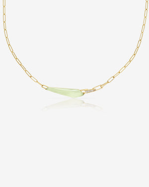 Stephen Webster Chrysolemon slimline shard linked choker in 18ct yellow gold with Chrysolemon Crystal Haze and diamond accents