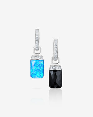 Stephen Webster Crystal Haze and diamond small twister earrings in 18ct white gold with Crystal Haze gemstones and diamond accents