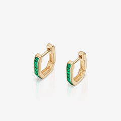 Baguette Sleeper Earrings