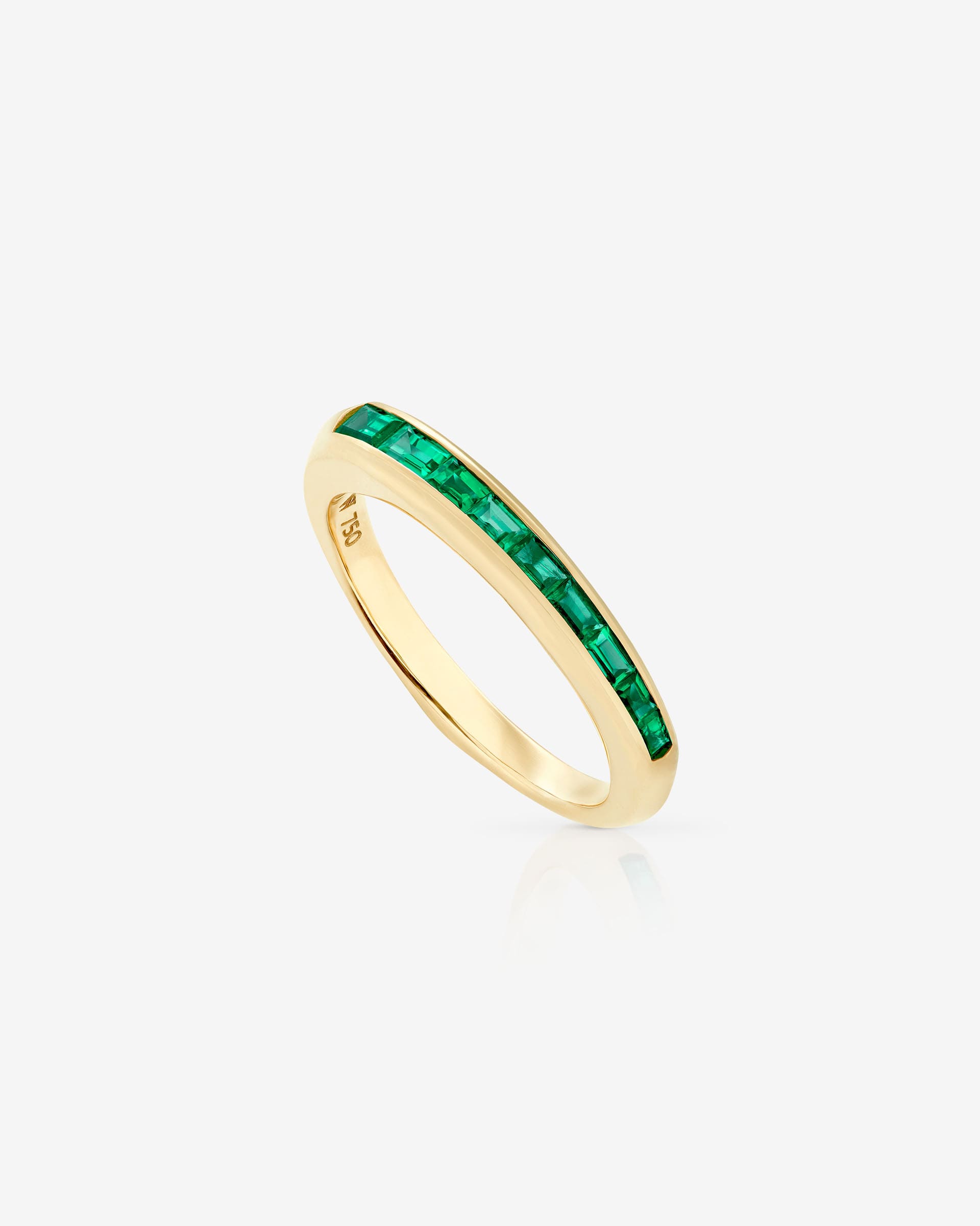 Stack Ring in 18K Yellow Gold with Emeralds | Stephen Webster