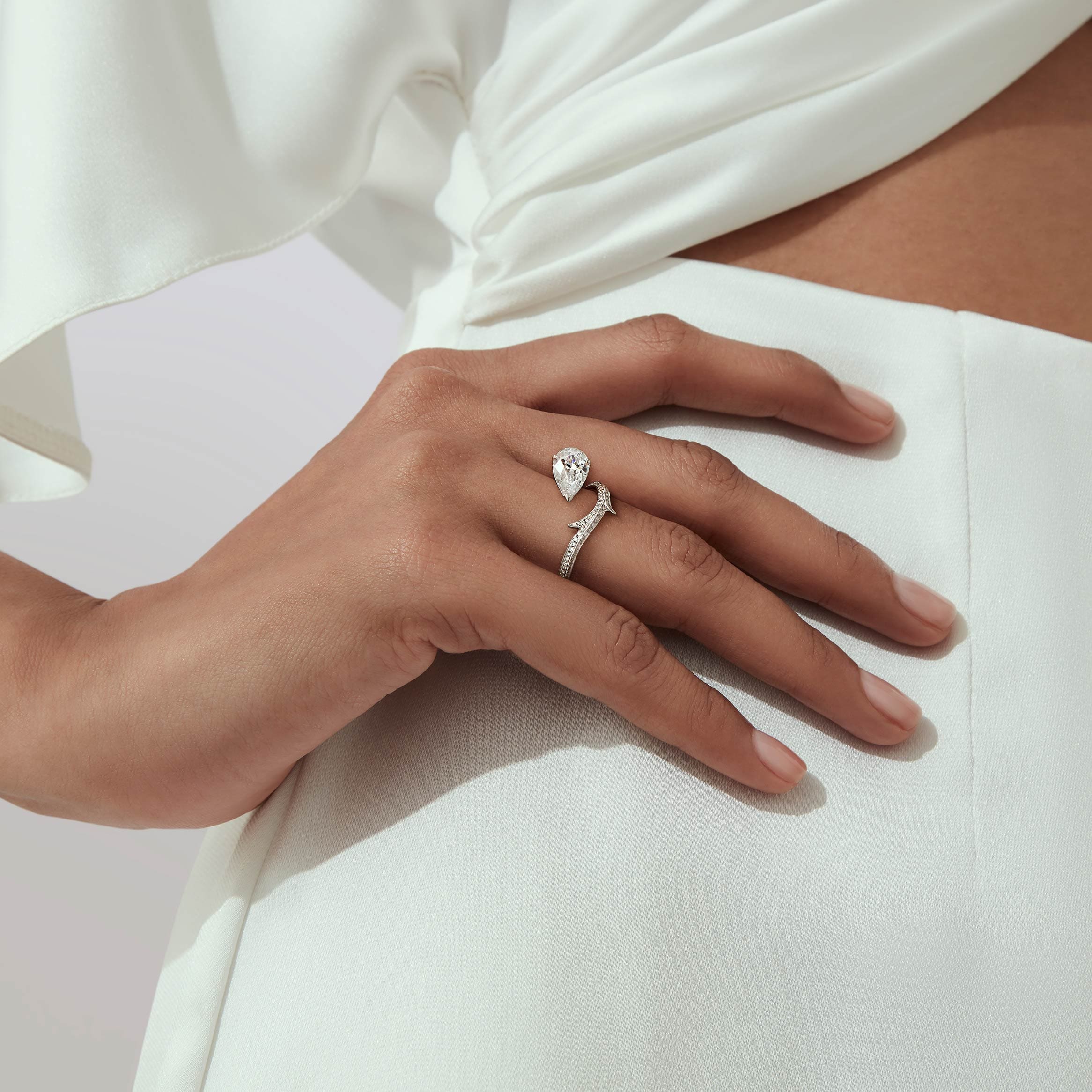 Stephen Webster white diamond engagement ring example