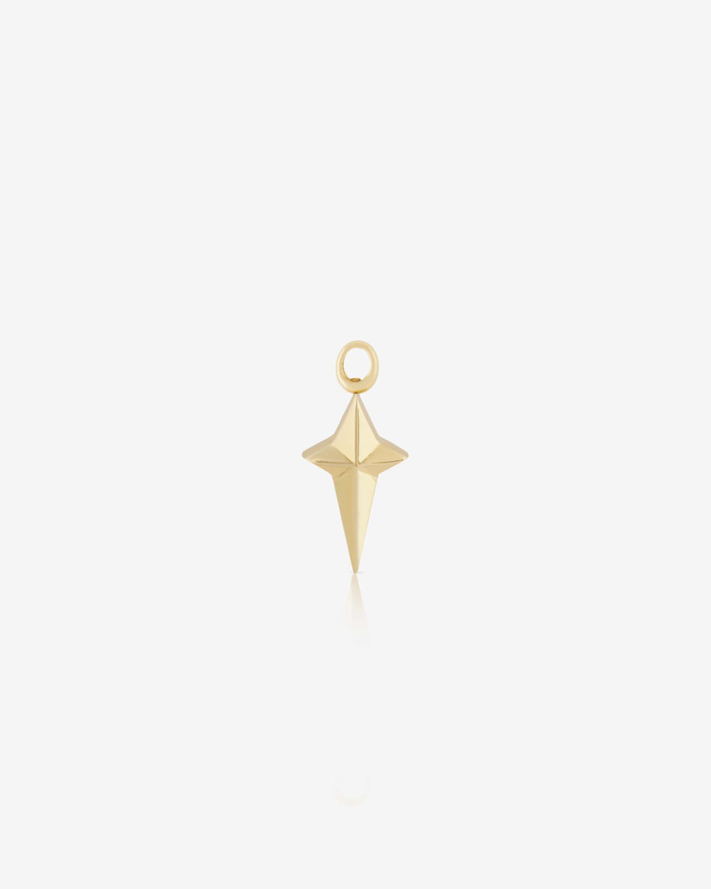 Stephen Webster New Cross single earring charm in 18 ct yellow gold with citrine inlay — front view showing cross motif