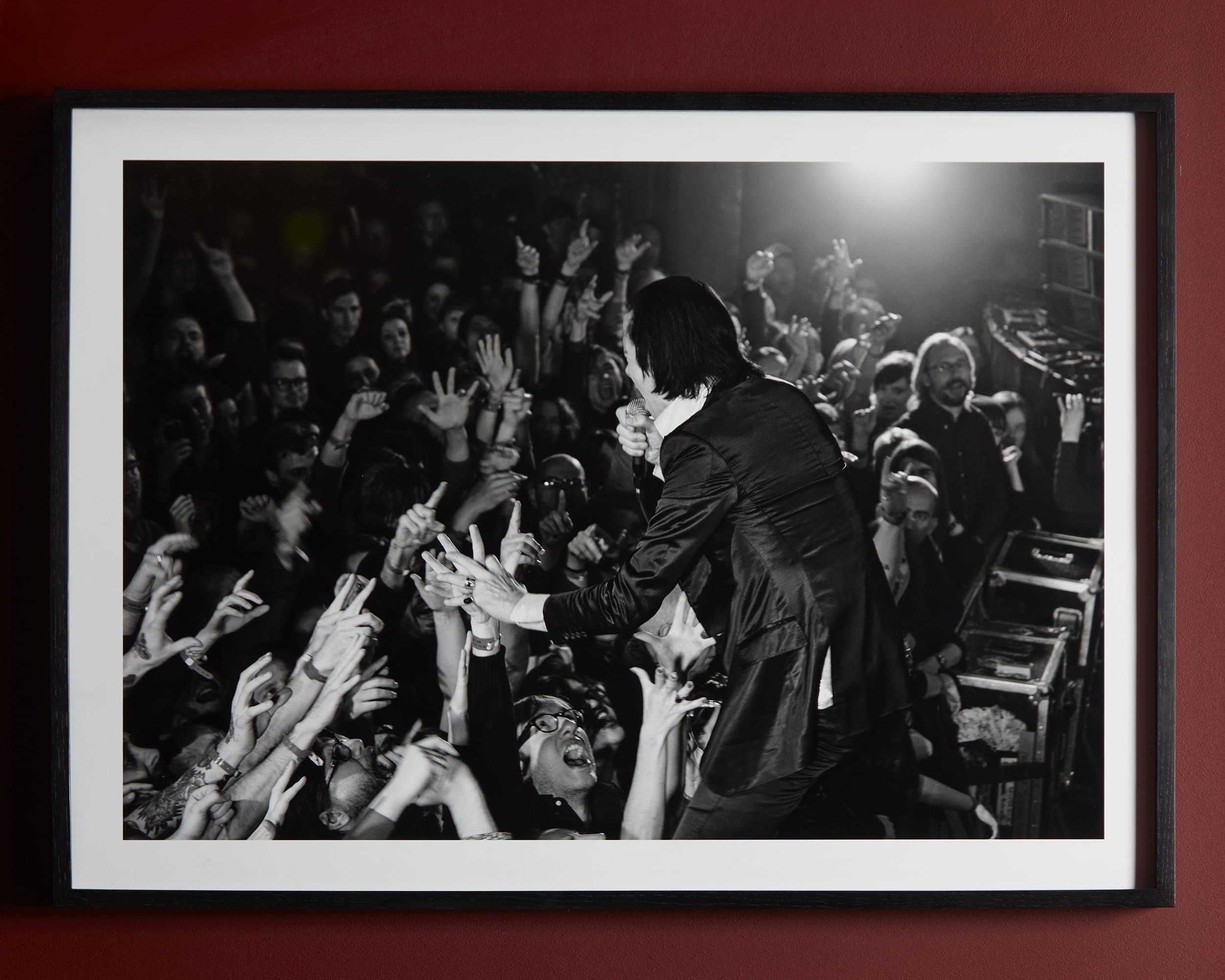 Nick Cave at Koko photograph by Amelia Troubridge in the No Regrets Lounge