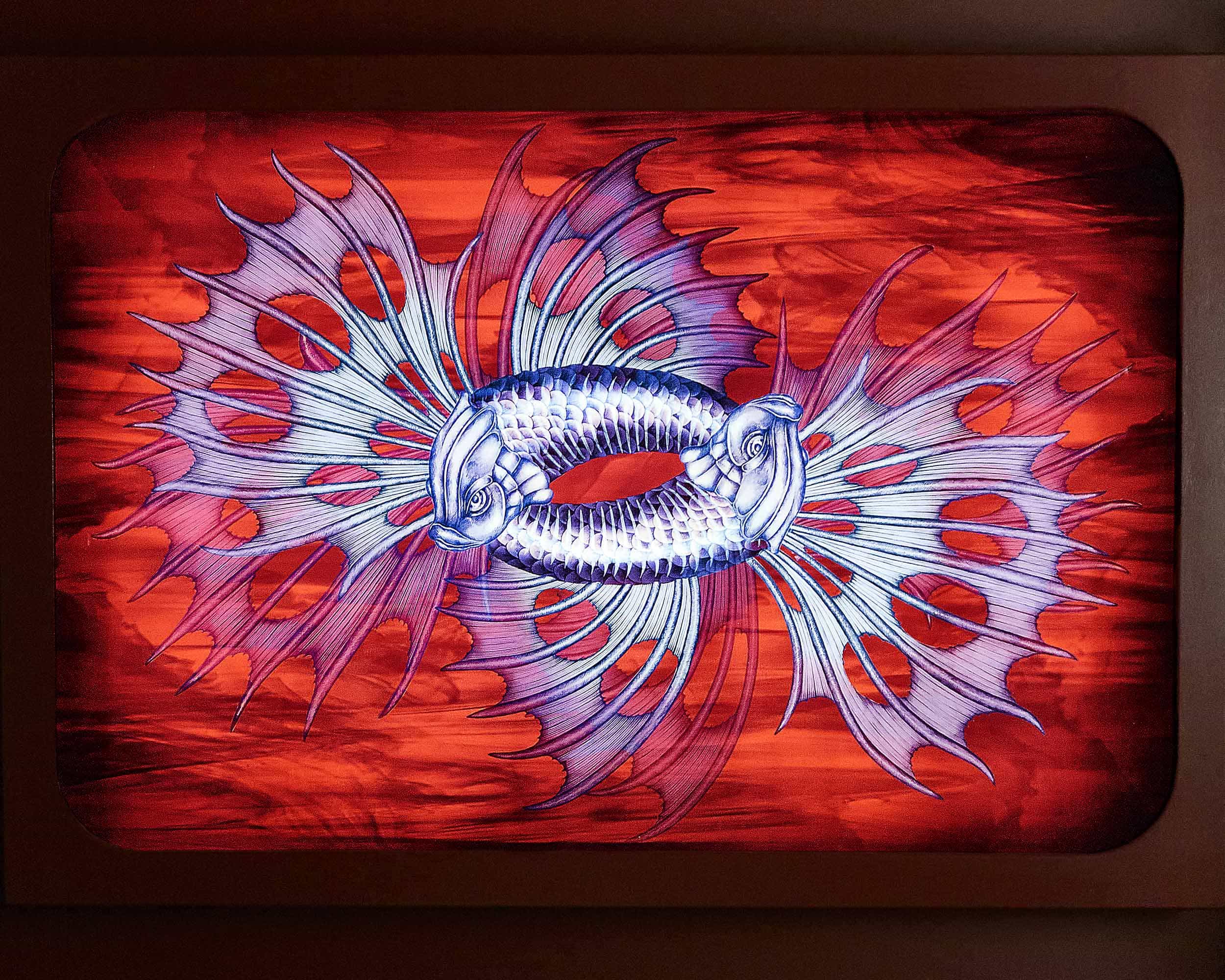 Waltz of the Wild artwork by Claire Denham-Smith at the No Regrets Lounge