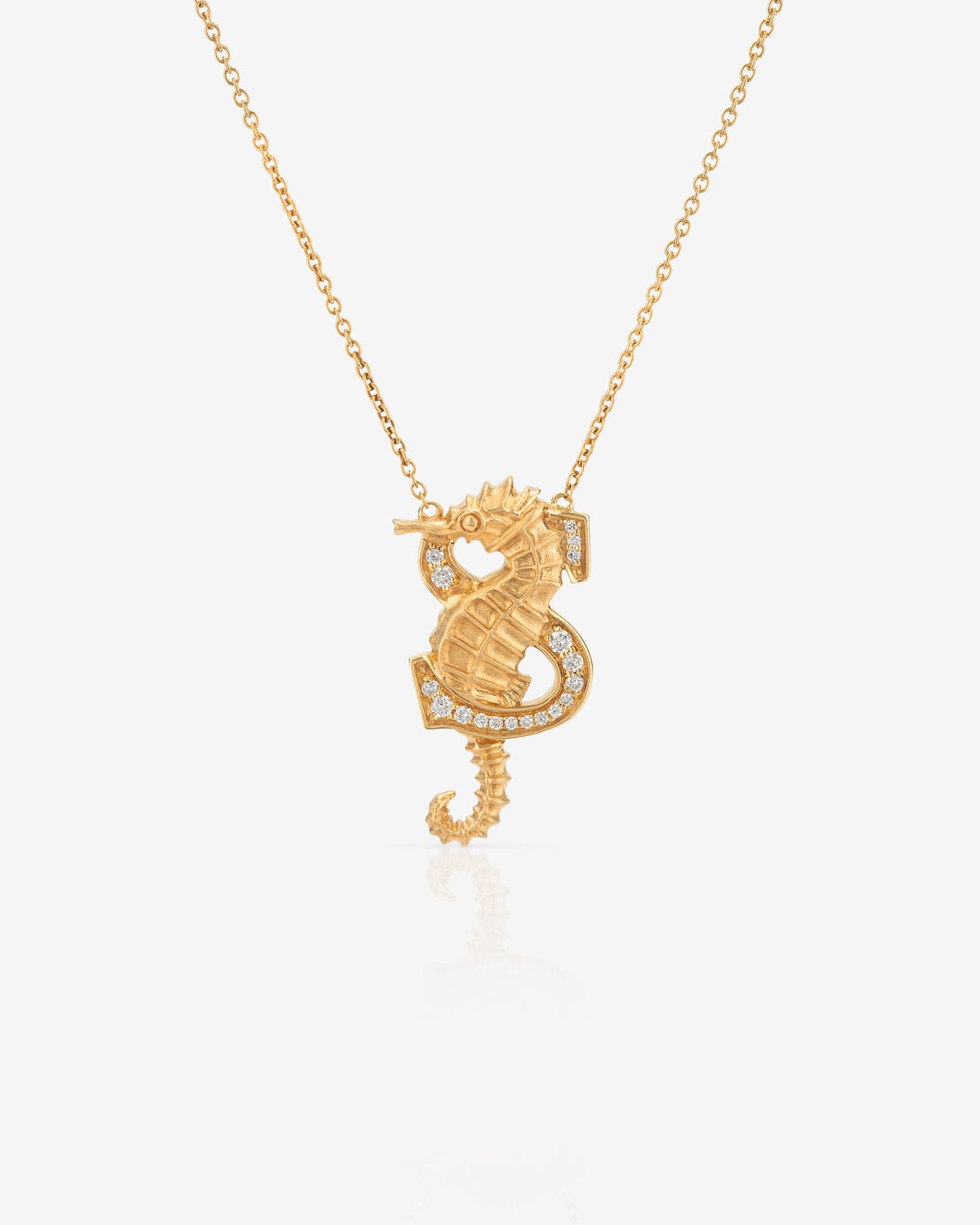 S is Seahorse Necklace