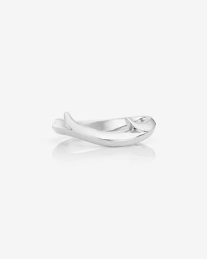 Stephen Webster Thorn Floating Solitaire Band in platinum sculptural fine jewellery ring