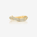 Thorn Floating Solitaire Pavé Band
