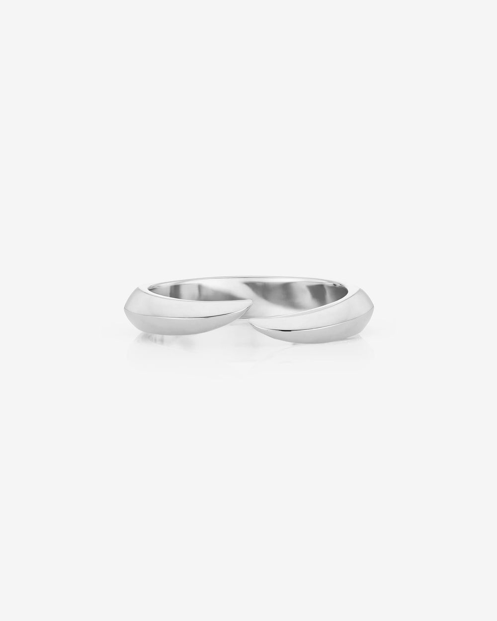 Stephen Webster Toi et Moi Band in platinum sculptural wedding band