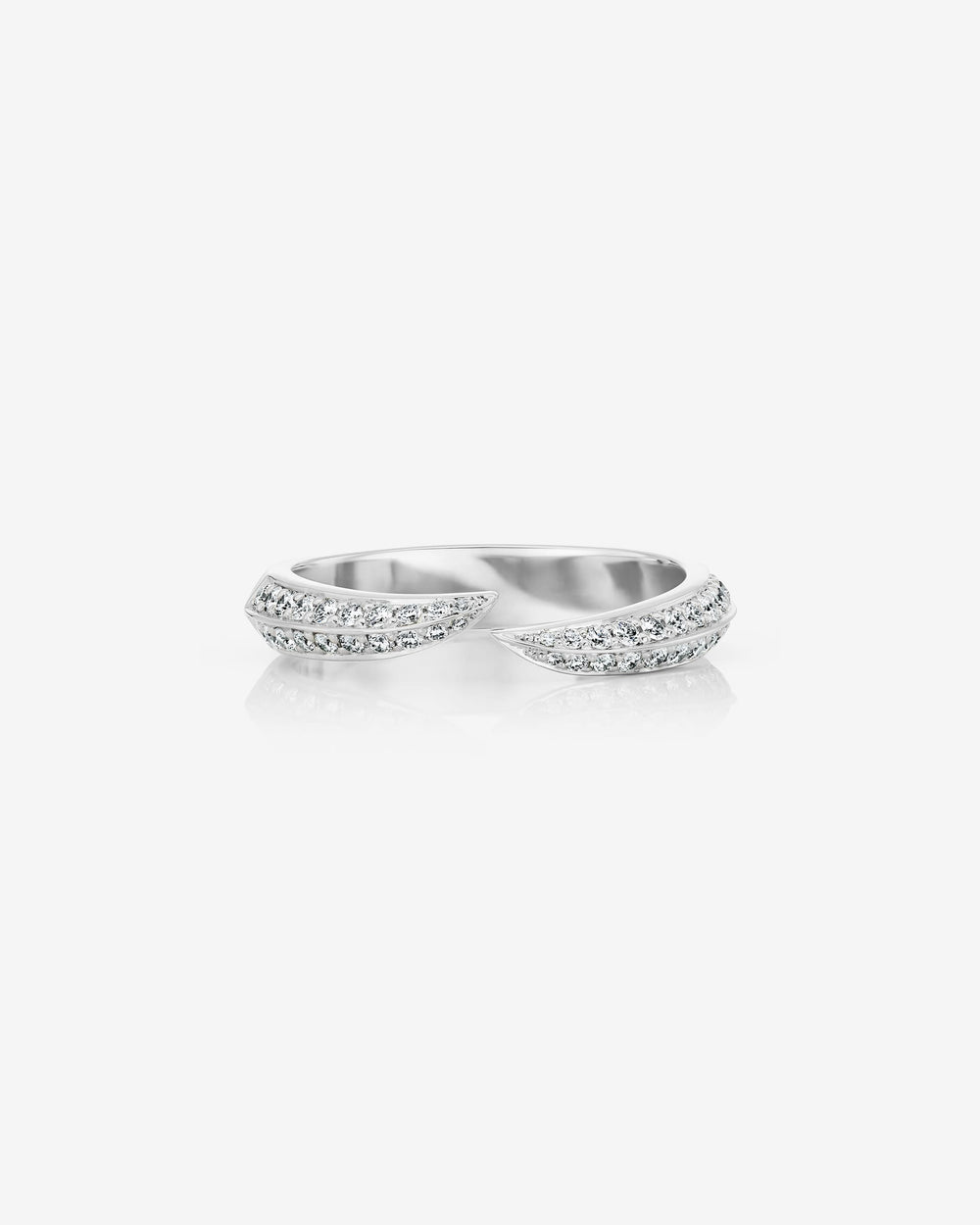 Stephen Webster Toi et Moi Pavé Band in platinum with white diamond pavé wedding band