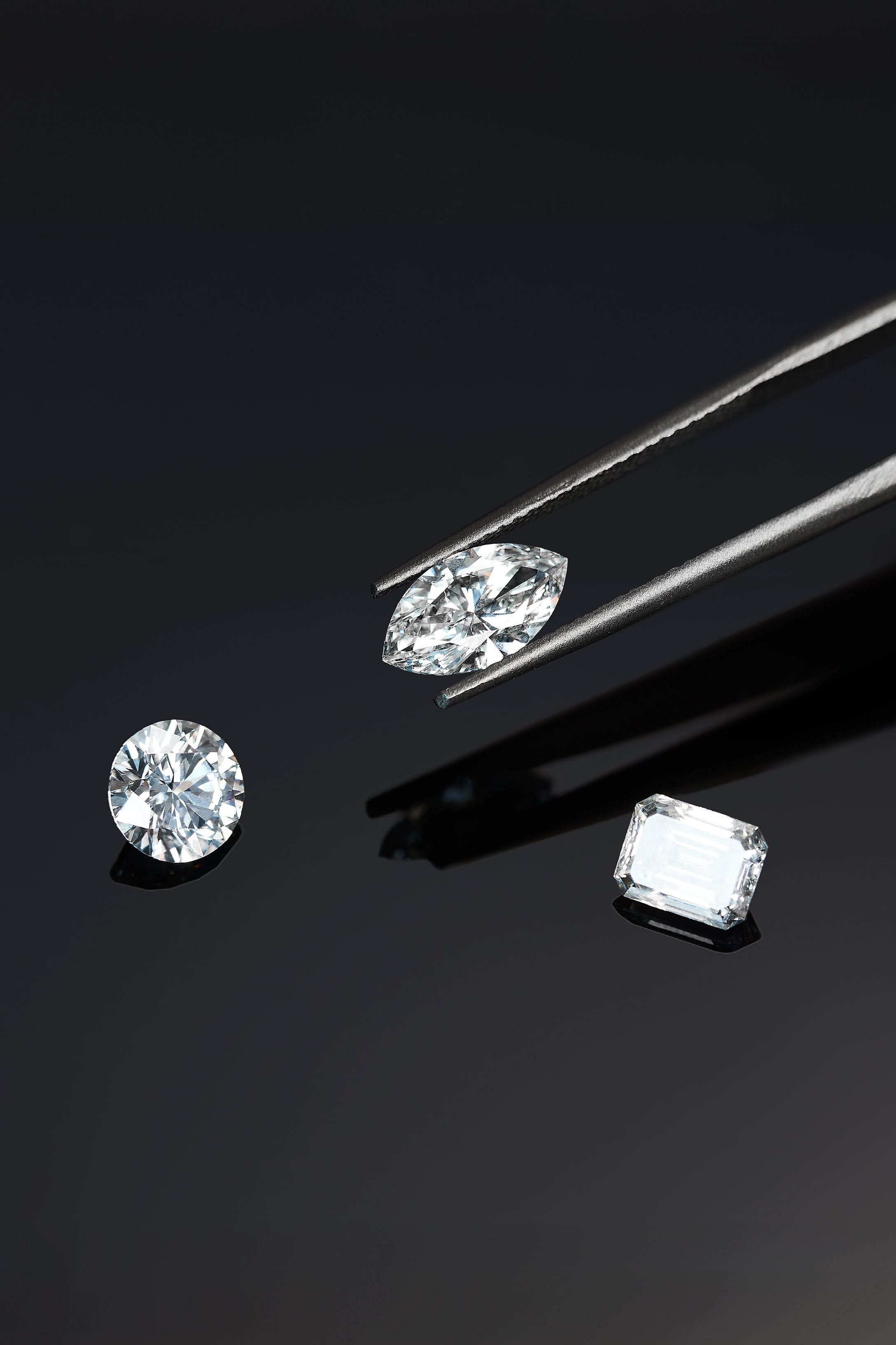 Stephen Webster Webster Diamonds page hero image with close-up diamonds and brand typography