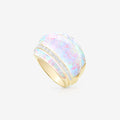Crystal Haze Amplified Cocktail Ring