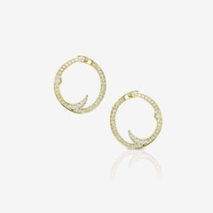 Stem Mini Hoop Earrings