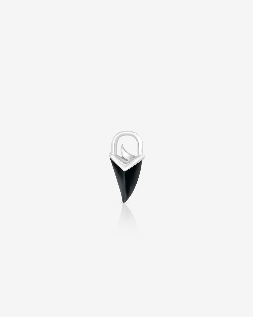Sterling silver Unithorn Onyx Charm by Stephen Webster with black onyx inlay from the Thorn collection