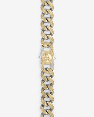 Stephen Webster Bling King clasp in yellow gold & sterling silver — paired with 18mm Cuban Bracelet in yellow gold & sterling silver