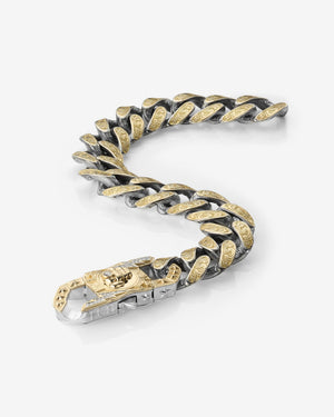 Stephen Webster Bling King clasp in yellow gold & sterling silver — paired with 18mm Cuban Bracelet in yellow gold & sterling silver