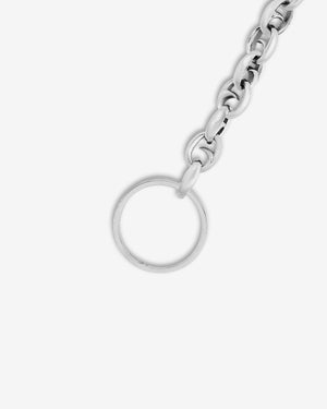 Clasp and split ring connection detail on the Stephen Webster Thorn Barbed Chain — sterling silver luxury chain