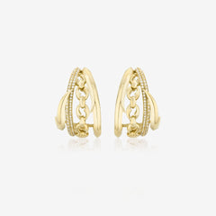 Bound Together Cuff Earrings