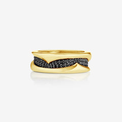 Thorn Sculpted Pavé Band