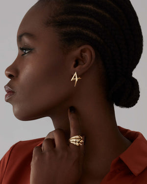 Stephen Webster 18K Yellow Gold Hoop Earrings Styled with Luxury Designer Jewellery