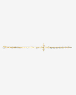Very Cross Plain Yellow Gold Bracelet in 18 ct yellow gold, luxury fine jewellery bracelet