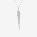 Tail Feather Long Drop Pendant