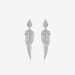 Tail Feather Drop Earrings