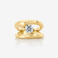 Sculpted Thorn Solitaire Ring (Round)