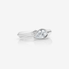 Thorn Arc Solitaire Slimline Ring