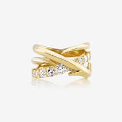 Bound Together Narrow Gem Band Ring